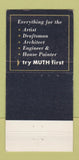 Matchbook Cover - Geo Muth Artist Drafting Supply Washington DC WEAR 30 Strike
