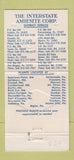 Matchbook Cover - Interstate Amiesite Corp Paving Concordville PA 1974 30 Strike