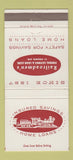 Matchbook Cover - Railroadmen's Savings Loan Indianapolis IN #3 30 Strike