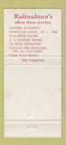Matchbook Cover - Railroadmen's Savings Loan Indianapolis IN #3 30 Strike