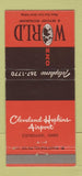 Matchbook Cover - Cleveland Hopkins Airport OH One World 30 Strike