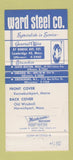 Matchbook Cover - Ward Steel Cambridge MA 30 Strike