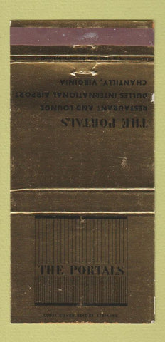 Matchbook Cover - The Portals Restaurant Chantilly VA Airport  30 Strike