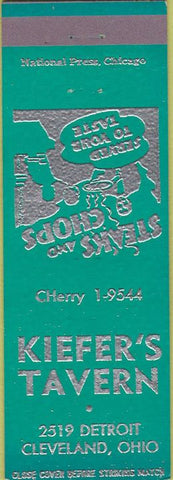 Matchbook Cover - Kiefer's Tavern Cleveland OH