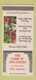 Matchbook Cover - Court of Two Sisters New Orleans LA 30 Strike