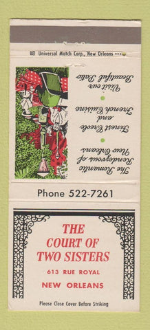 Matchbook Cover - Court of Two Sisters New Orleans LA 30 Strike