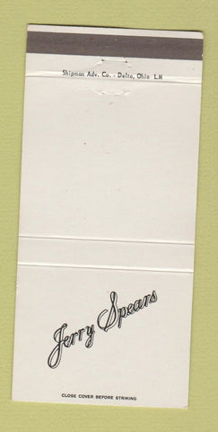 Matchbook Cover - Jerry Spears Funeral Home Columbus OH 30 Strike