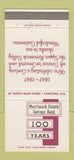 Matchbook Cover - Merrimack County Savings Bank 1969 Concord NH 30 Strike