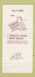 Matchbook Cover - Merrimack County Savings Bank 1969 Concord NH 30 Strike