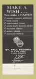 Matchbook Cover - St Paul Federal 1971 MN WEAR 30 Strike