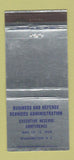 Matchbook Cover - Business Defense Services Conf Washington DC 1959 30 Strike
