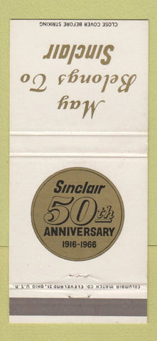 Matchbook Cover - Sinclair oil gas 1966 30 Strike
