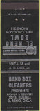 Matchbook Cover - Band Box Cleaners El Reno OK