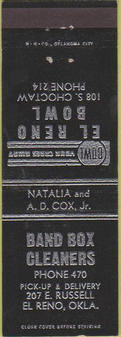 Matchbook Cover - Band Box Cleaners El Reno OK