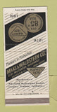 Matchbook Cover - Maas & Waldstein Newark NJ Enamels Lacquers 1961 30 Strike