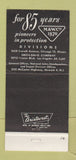 Matchbook Cover - Maas & Waldstein Newark NJ Enamels Lacquers 1961 30 Strike