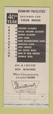 Matchbook Cover - Bankers Trust Company Des Moines IA 1957 WEAR 30 Strike