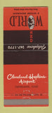 Matchbook Cover - Cleveland Hopkins Airport OH One World 30 Strike