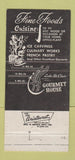 Matchbook Cover - Gourmet House St Clair Shores MI WEAR 30 Strike