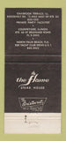 Matchbook Cover - Flame Steak House Countryside Oakbrook Terrace IL 30 Strike