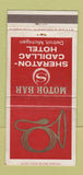 Matchbook Cover - Sheraton Cadillac Hotel Detroit MI Motor Bar WEAR 30 Strike
