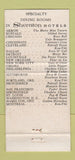 Matchbook Cover - Sheraton Cadillac Hotel Detroit MI Motor Bar WEAR 30 Strike