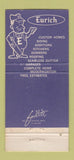 Matchbook Cover - Eurich Home Improvement Saginaw Indian River MI 30 Strike