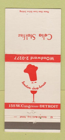 Matchbook Cover - London Chop House Detroit MI IMPRINT 30 Strike