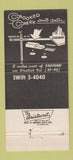 Matchbook Cover - Crooked Creek Sports Center Saginaw MI 30 Strike