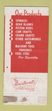 Matchbook Cover - Smith Armstrong Forge Cleveland OH 30 Strike