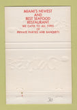Matchbook Cover - Dolly's Miami FL seafood restaurant 40 Strike