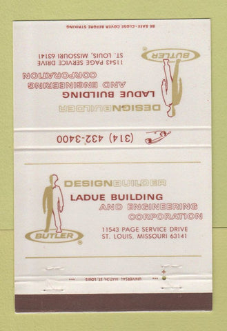 Matchbook Cover - Ladue Building Engineering St Louis MO 40 Strike