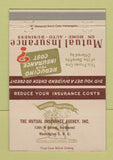 Matchbook Cover - Mutual Insurance Agency Washington DC 40 Strike