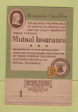 Matchbook Cover - Mutual Insurance Agency Washington DC 40 Strike