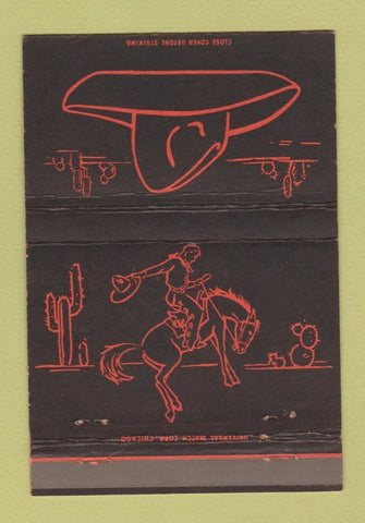 Matchbook Cover - Fred Harvey Cowboy 40 Strike