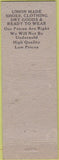 Matchbook Cover - The Leader Chattanooga TN