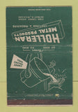 Matchbook Cover - Holleran Metal Products Detroit MI WEAR 40 Strike
