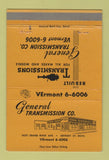 Matchbook Cover - General Transmission Detroit MI 40 Strike