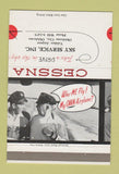 Matchbook Cover - Cessna Airplanes Sky Oklahoma City OK MISCUT 40 Strike