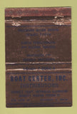 Matchbook Cover - Boat Center Distributors Detroit MI WORN 40 Strike