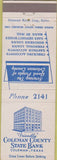 Matchbook Cover - Coleman County State Bank Coleman TX