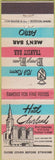 Matchbook Cover - Hotel Cheveland OH