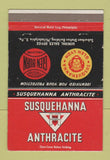 Matchbook Cover - Susquehanna Anthracite Coal Philadelphia PA WEAR 40 Strike