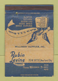 Matchbook Cover - Rubin Levin New York City Millinery WORN 40 Strike