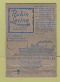 Matchbook Cover - Rubin Levin New York City Millinery WORN 40 Strike