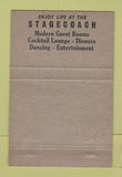 Matchbook Cover - Stagecoach Inn Marshall MI 40 Strike