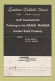 Matchbook Cover - Homstead Restaurant Golf Spring Lake Heights NJ 40 Strike