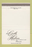 Matchbook Cover - Castle Harbour Hotel Golf Club Bermuda 40 Strike