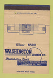 Matchbook Cover - Washington Lumber Baltimore MD 40 Strike