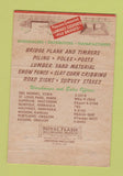 Matchbook Cover - Wheeler Lumber Bridge Osceola IA CREASED 40 Strike